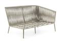 Kapstadt 2er Loungebank Aluminium