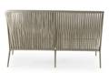 Kapstadt 2er Loungebank links Aluminium 4