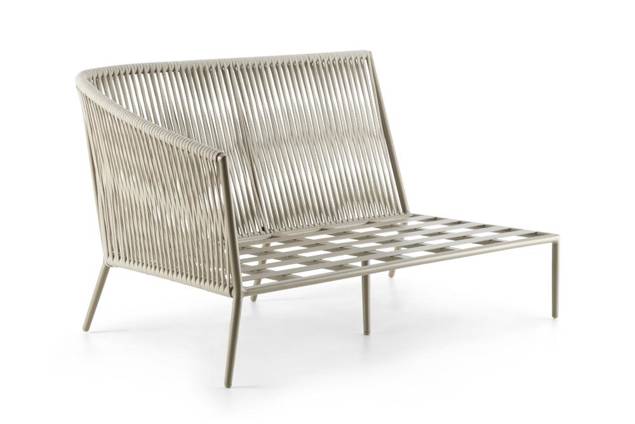 Kapstadt 2er Loungebank Aluminium