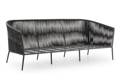 Kapstadt 3er Loungebank Aluminium