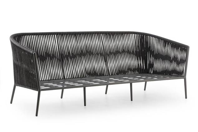 Kapstadt 3er Loungebank Aluminium 1