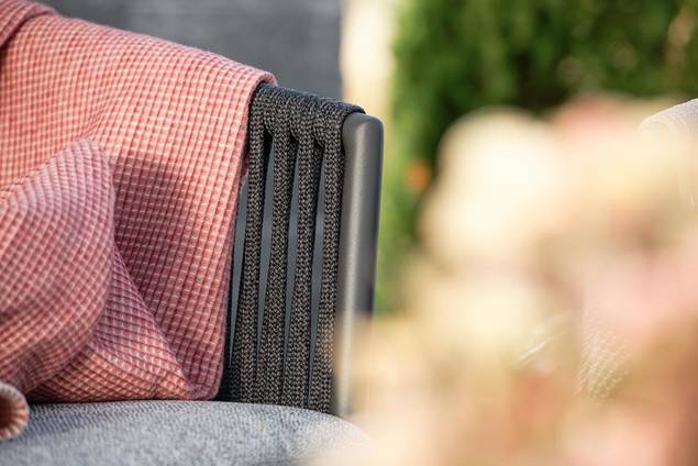 Kapstadt 3er Loungebank Aluminium 6