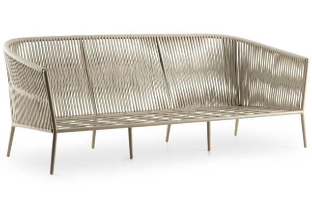 Kapstadt 3er Loungebank Aluminium 1
