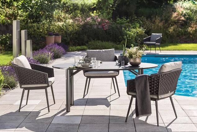 Laos Hängesessel Set Stahl 4