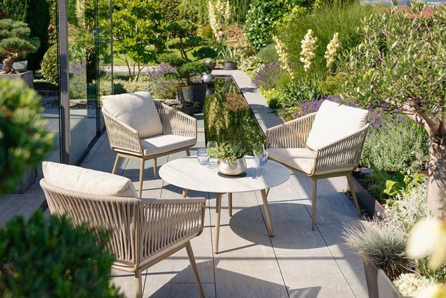 Kapstadt Loungesessel klein Aluminium 6