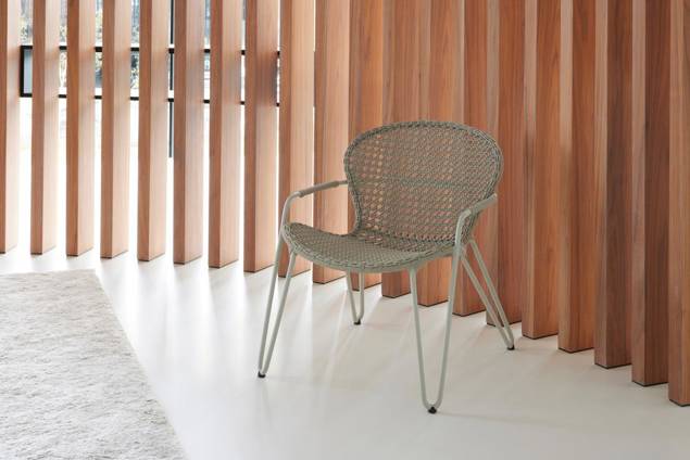 Kingston Fauteuil lounge empilable aluminium 4