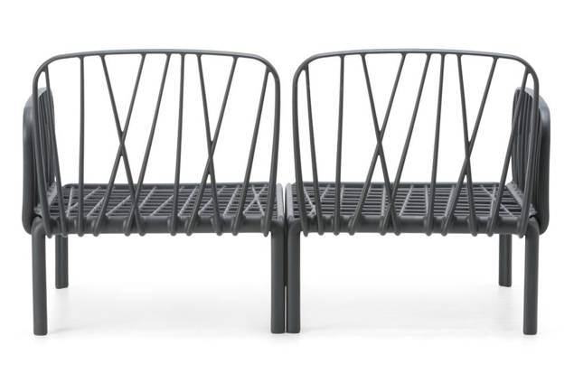 Komodo 2er Loungebank Kunststoff 2