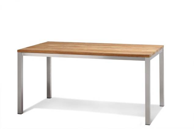 Kopenhagen Table de jardin acier inoxydable