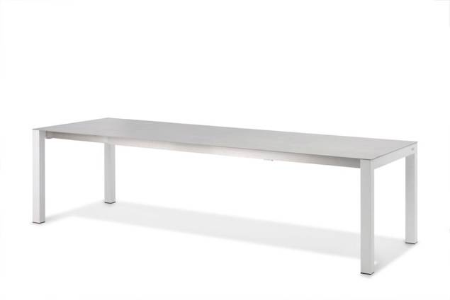 Gartentisch ausziehbar Aluminium, mit Rollen KOS Hunn Gartenmöbel
