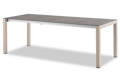 Kos Table de jardin à rallonge aluminium, avec roulettes