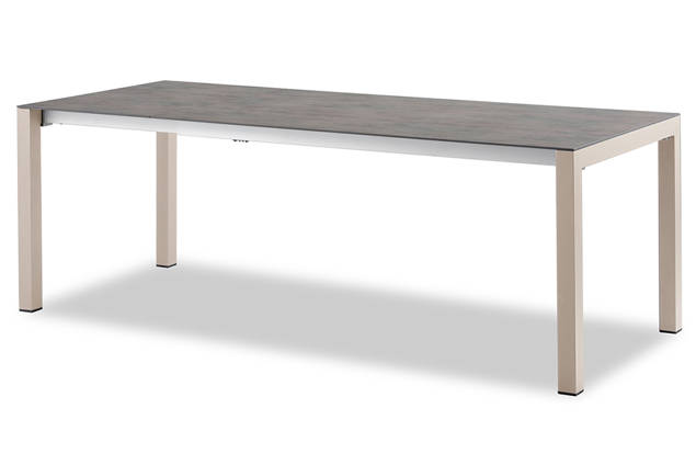 Kos Gartentisch ausziehbar Aluminium, mit Rollen