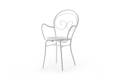 Lille Chaise de jardin empilable acier
