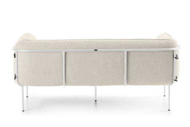 Lipari 2er Loungebank Stahl 2