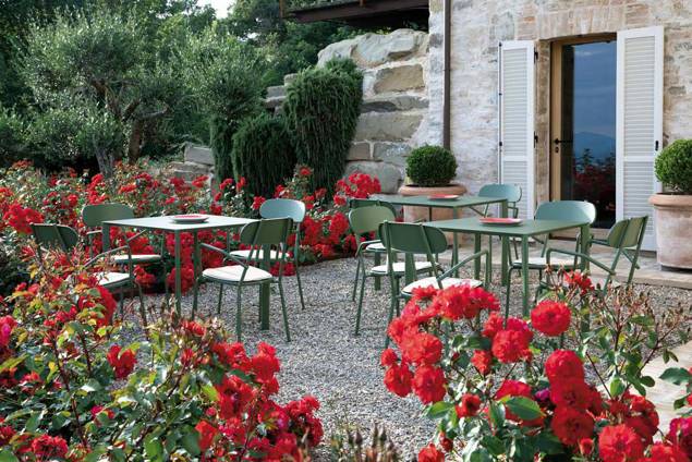 Livigno Gartentisch Stahl 70x70 cm 5