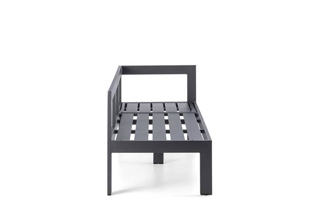 Livorno 3er Dininglounge Bank links Aluminium 6