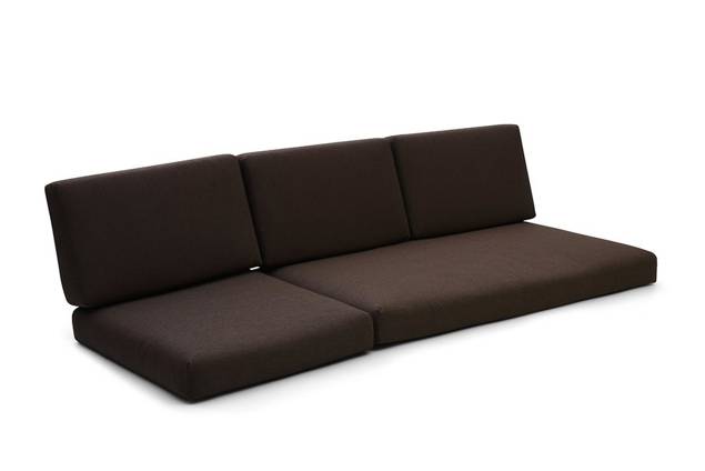 Livorno Banc de lounge dînatoire 3 places droite aluminium 14