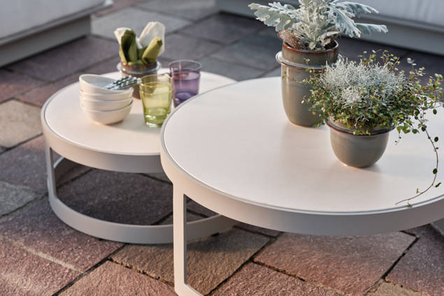 Lucca Table de salon aluminium Ø 75 cm 4