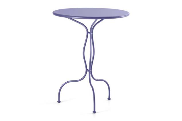 Lyon Table de jardin ronde acier Ø 60 cm