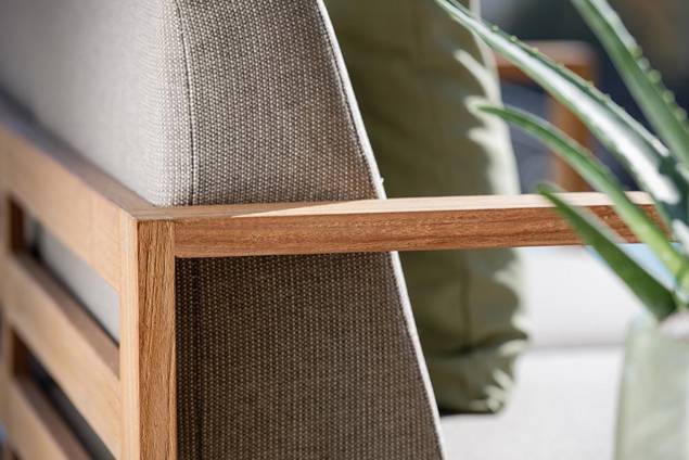 Madeira 2er Loungebank Teak Holz 2