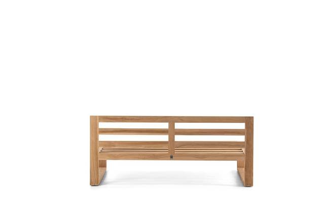 Madeira 2er Loungebank Teak Holz 4