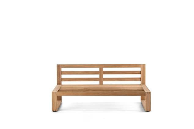 Madeira 2er Loungebank Teak Holz 5