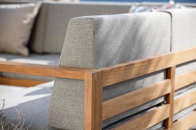 Madeira Banc lounge 2 places bois 8