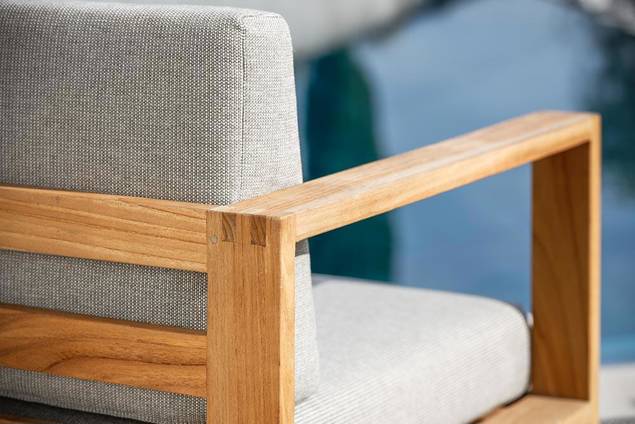Madeira Banc lounge 2 places bois 9