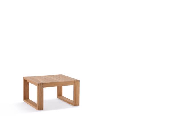 Madeira Table de salon teck bois 60x60 cm