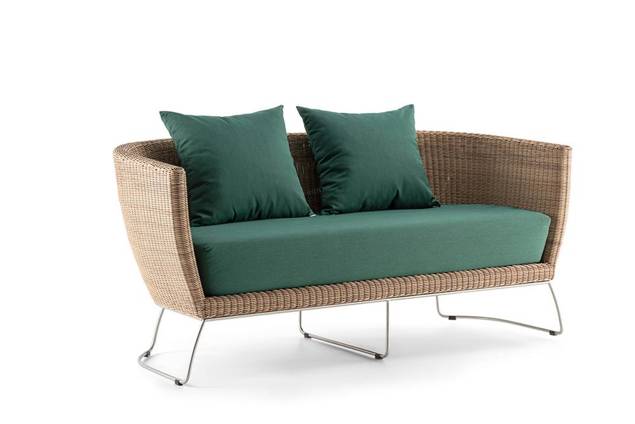 Madonna II Banc lounge 2.5 places rotin 2