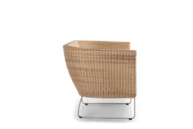 Madonna II Banc lounge 3 places rotin 4