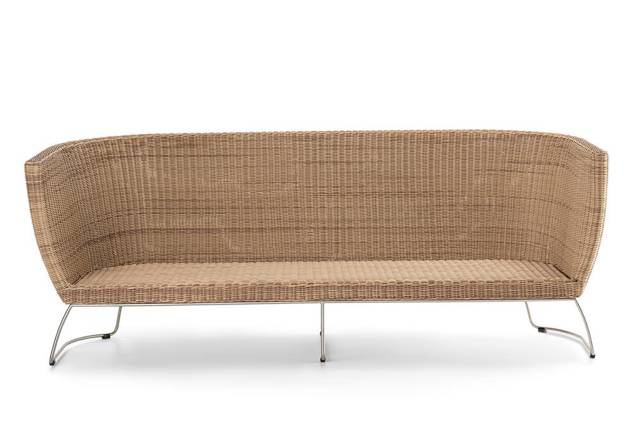 Madonna II Banc lounge 3 places rotin 6