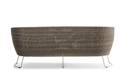 Madonna II 3er Loungebank Rattan 4