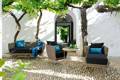 Madonna II 3er Loungebank Rattan 6
