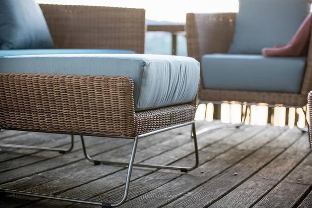Madonna II Tabouret lounge rotin 5
