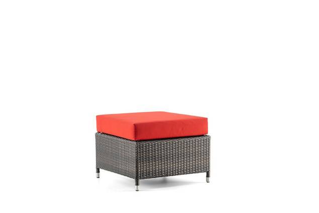 Madrid II Loungehocker Rattan 3