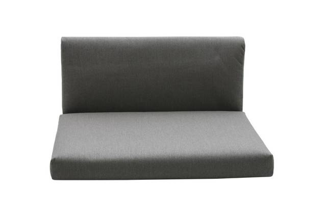 Malmö Banc lounge 3 places aluminium 11