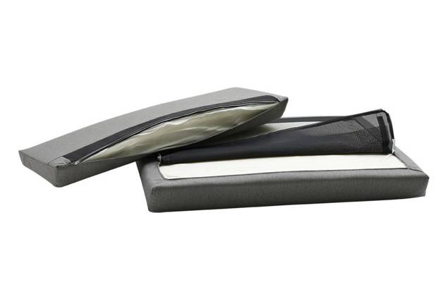 Malmö Banc lounge 3 places aluminium 12