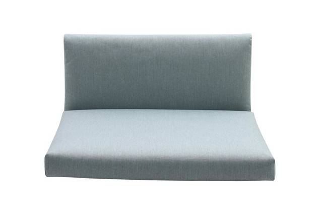 Malmö Banc lounge 3 places aluminium 11