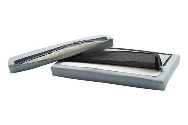 Malmö Banc lounge 3 places aluminium 12