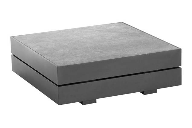 Malmö Loungetisch Aluminium