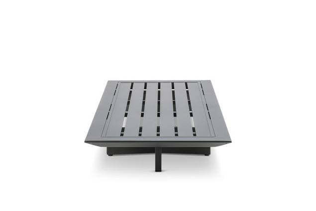 Manhattan Banc lounge 2 places avec table d'appoint aluminium 3