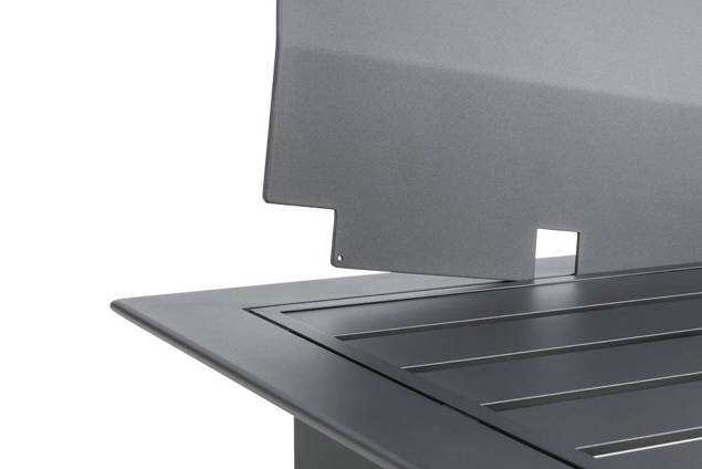 Manhattan Banc lounge 2 places avec table d'appoint aluminium 9