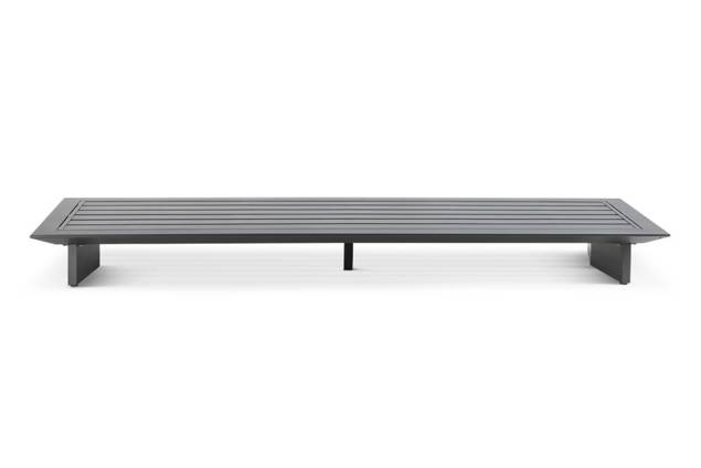 Manhattan 3er Loungebank Aluminium 2