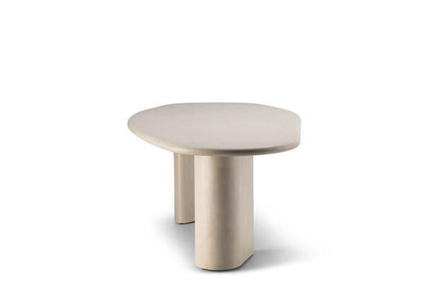 Matera Gartentisch oval Beton 260x120 cm 3