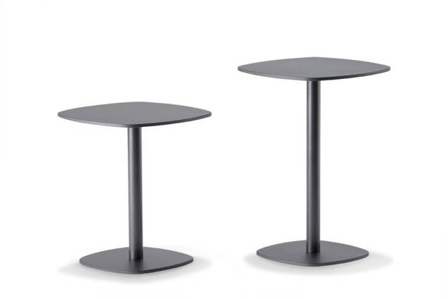 Melide Table d'appoint en fibre de verre 33x33 cm 1