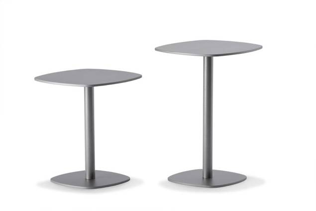 Melide Table d'appoint en fibre de verre 33x33 cm 1