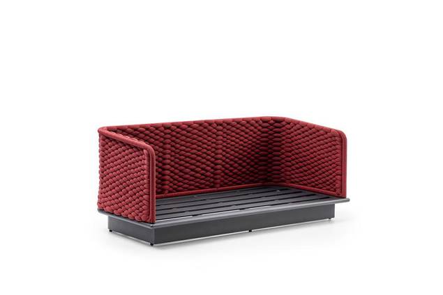 Messina 2er Loungebank Aluminium 5