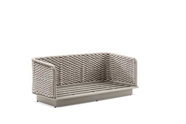 Messina 2er Loungebank Aluminium 6
