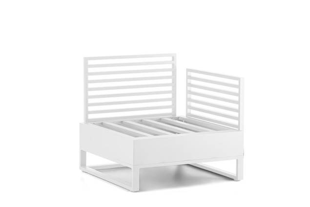 Miami Lounge Elément d'extrémité aluminium