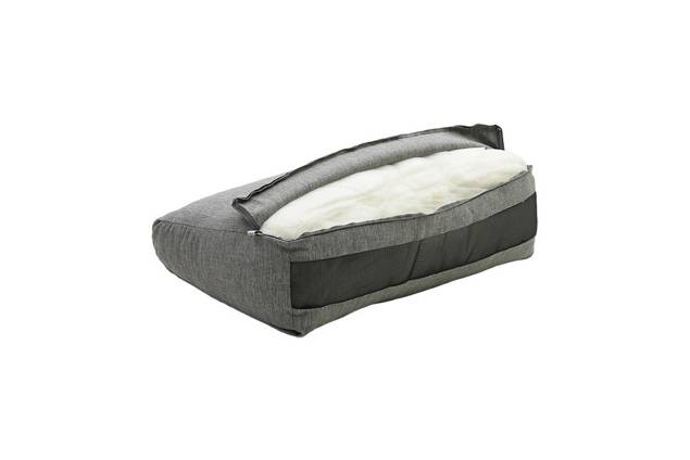 Rubin 2er Loungebank links Edelstahl 15